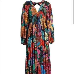 ‼️ ISO Farm Rio Black Cool Leopard Maxi Dress‼️